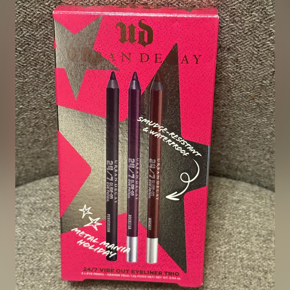Urban Decay 3-Pc. 24/7 Vibe Out Holiday Makeup Eyeliner Gift Set - NEW IN BOX